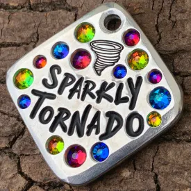 1.25" aluminum - sparkly tornado