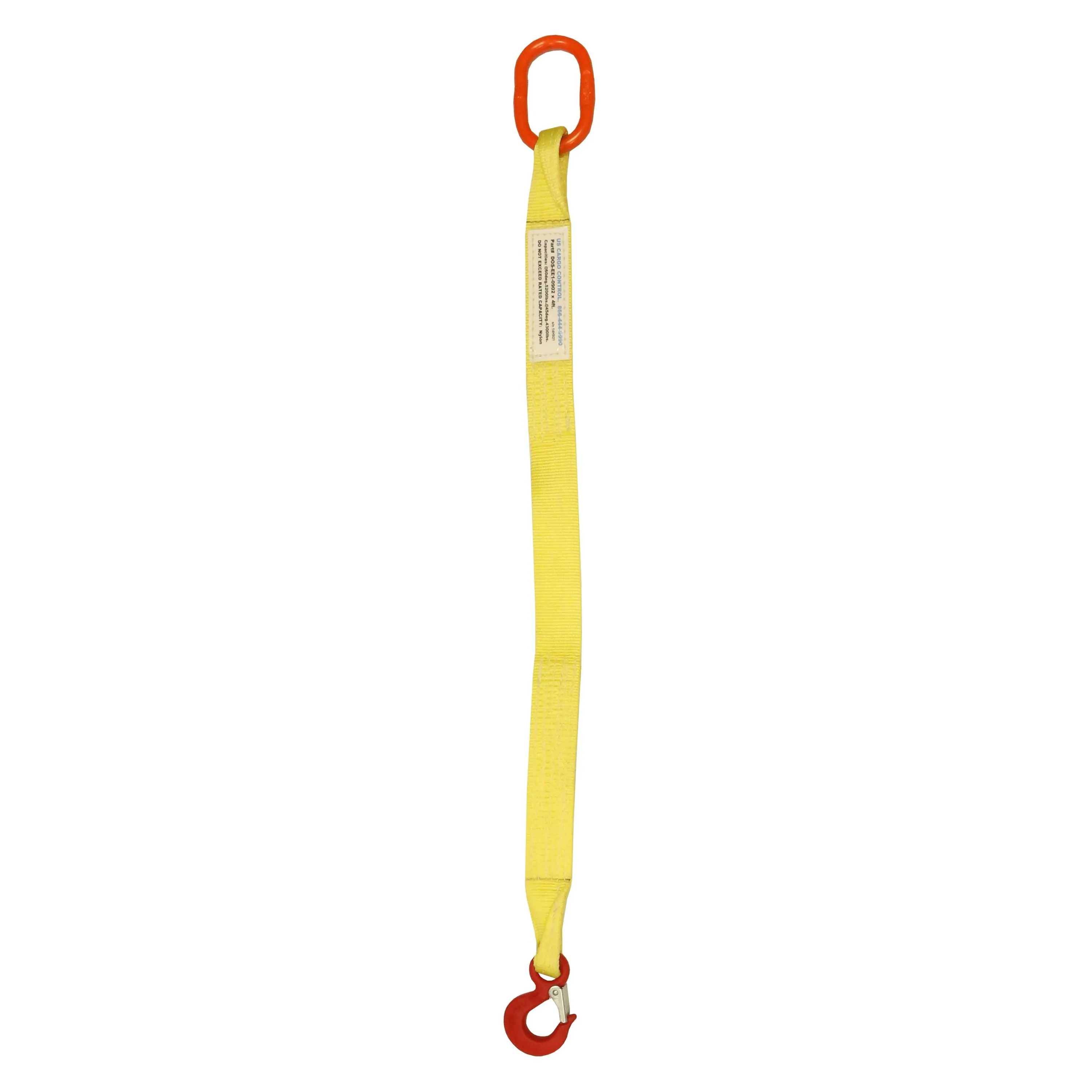 1"x10' (2 ply) Single Leg Nylon Sling w/ Master Link & Sling Hook
