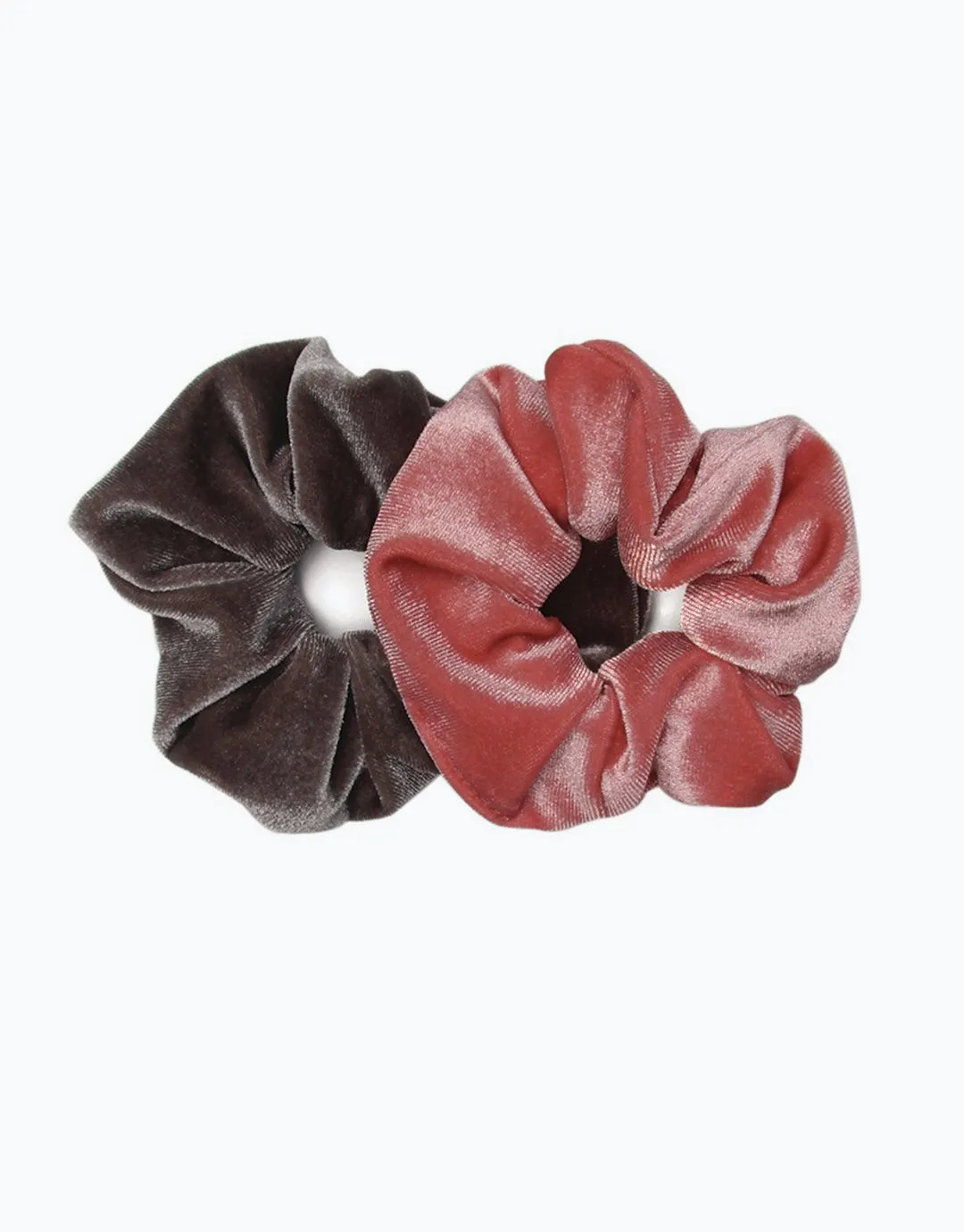 2 Pack Luxe Velvet Scrunchies