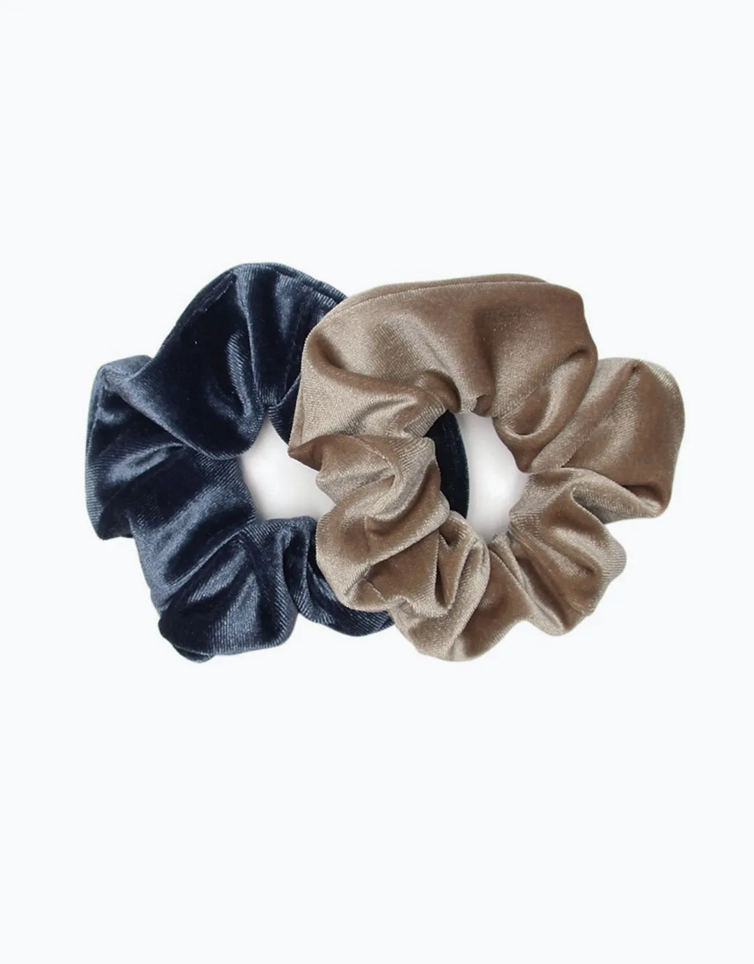 2 Pack Luxe Velvet Scrunchies