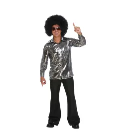 70s Disco Silver Shirt for Adults
