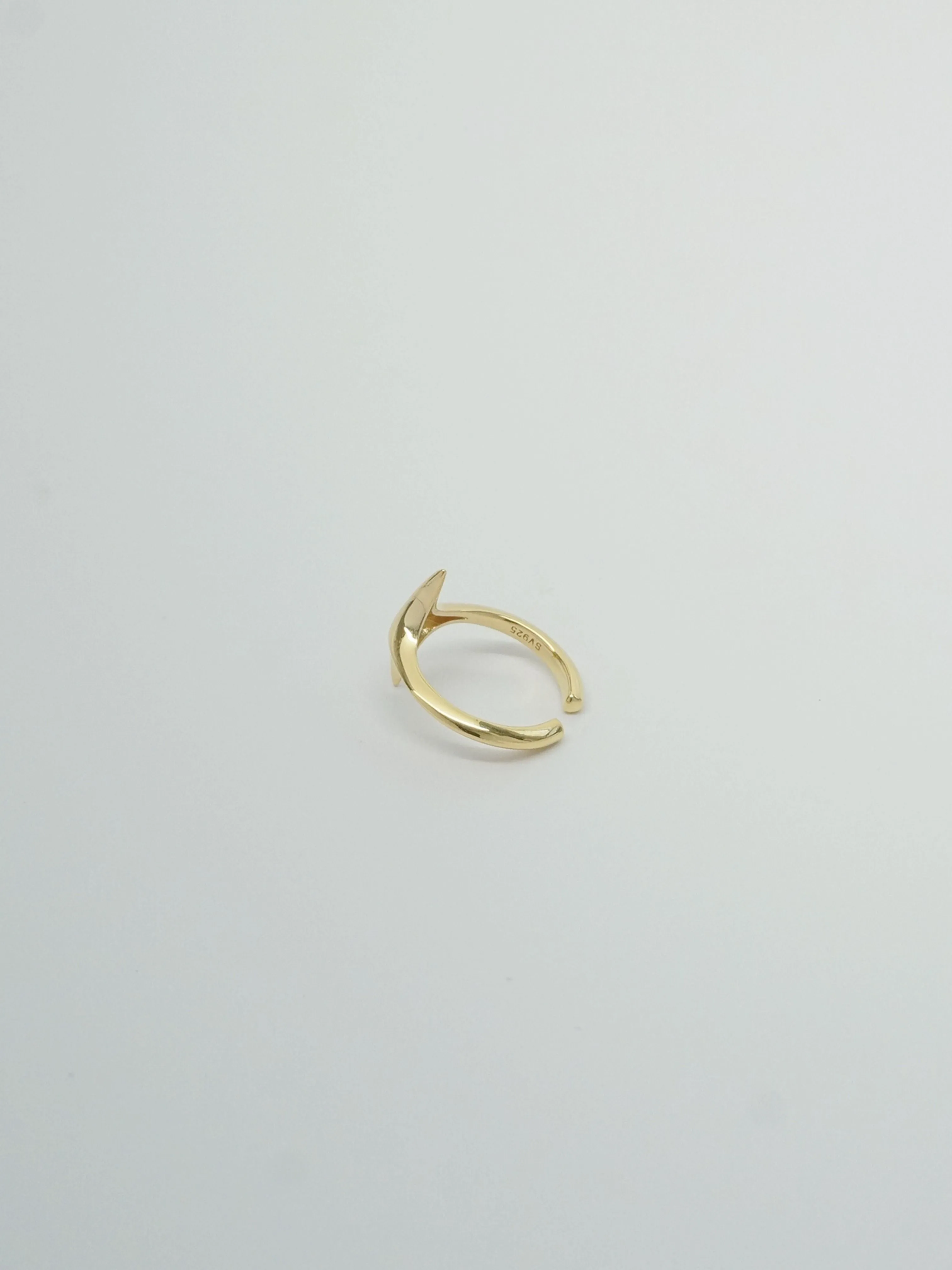 925 sterling silver Twinkle sparkling star adjustable ring