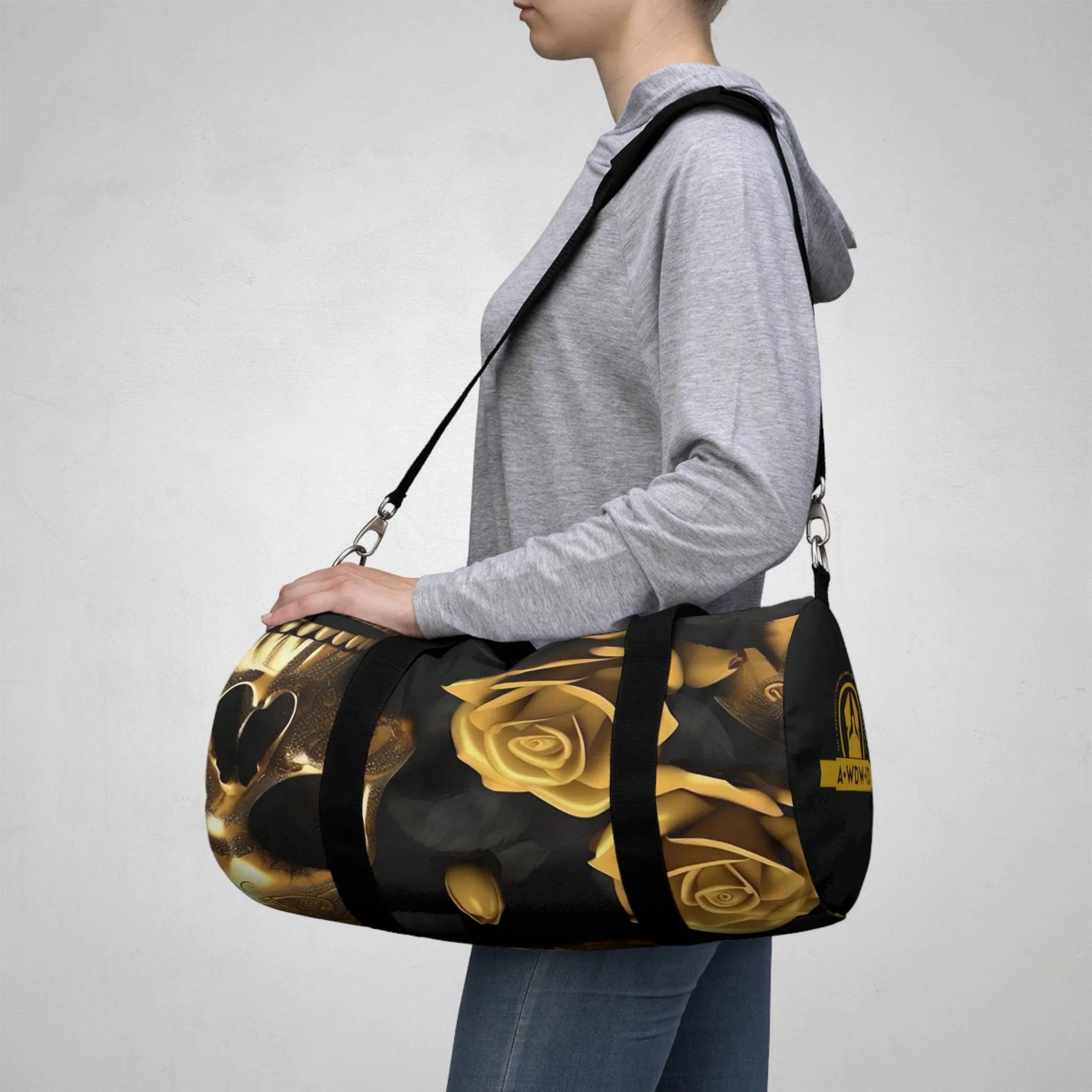 A Who Dares Wins ID Gothic Skulls & Roses  Duffel Bag