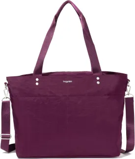 Baggallini Carryall Laptop Tote-Medium 12x19 Inch Travel Crossbody Shoulder Bag