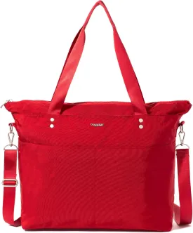 Baggallini Carryall Laptop Tote-Medium 12x19 Inch Travel Crossbody Shoulder Bag