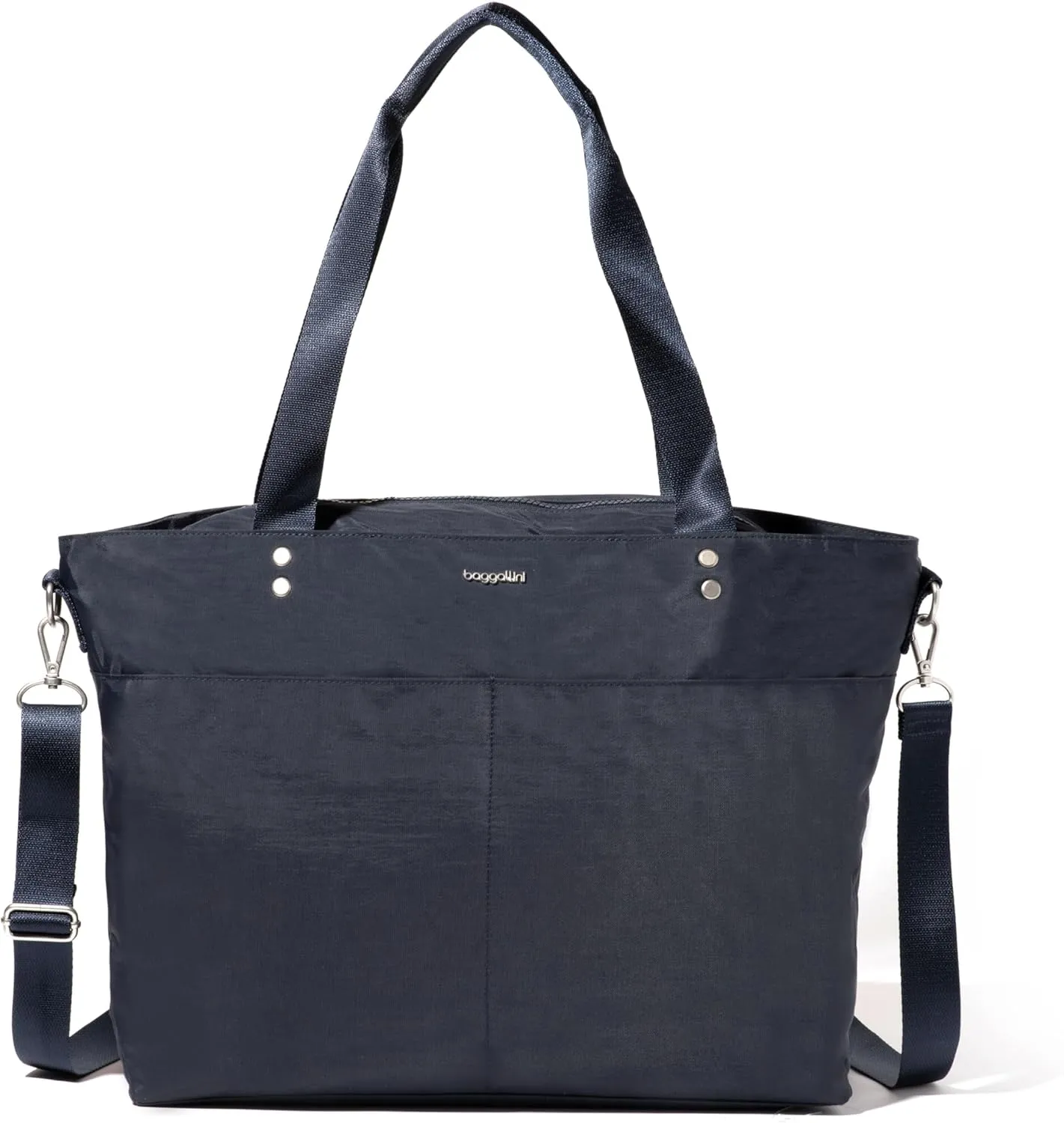 Baggallini Carryall Laptop Tote-Medium 12x19 Inch Travel Crossbody Shoulder Bag