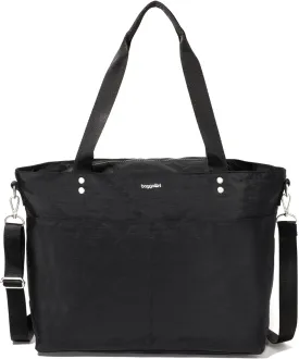 Baggallini Carryall Laptop Tote-Medium 12x19 Inch Travel Crossbody Shoulder Bag