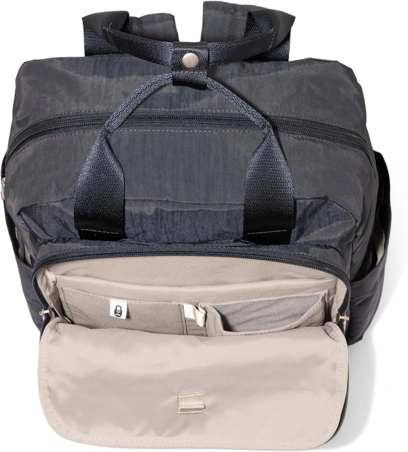 Baggallini Commuter Laptop Lightweight 15x11 Travel Backpack W/RFID & Luggage Sleeve