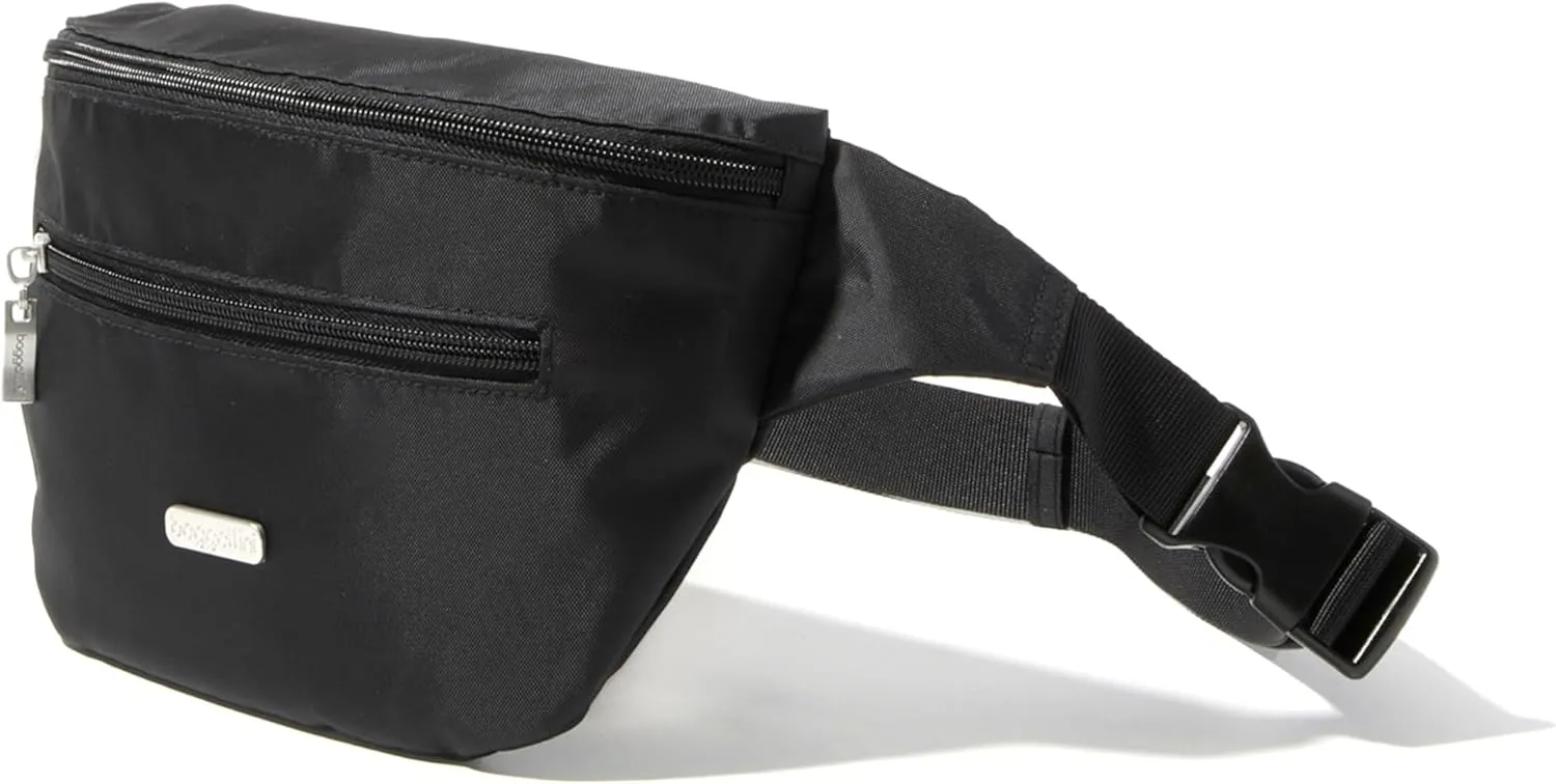 Baggallini Essential Belt Bag-9x6 Crossbody Fanny Waist Pack W/RFID & Adjustable Strap