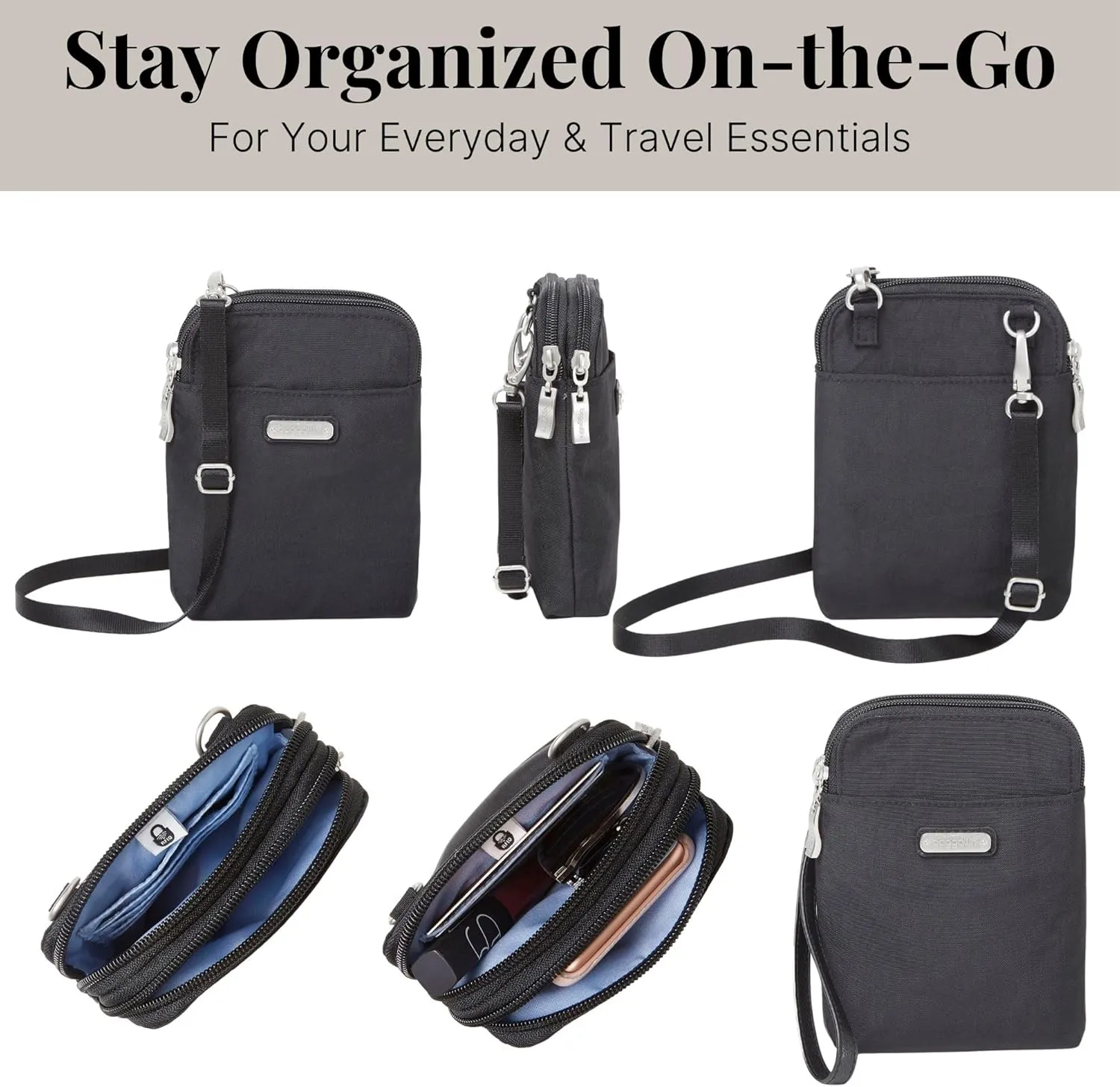 Baggallini Take Two Bryant RFID Crossbody Bag