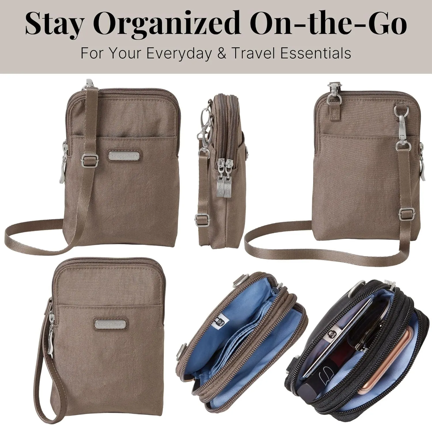 Baggallini Take Two Bryant RFID Crossbody Bag