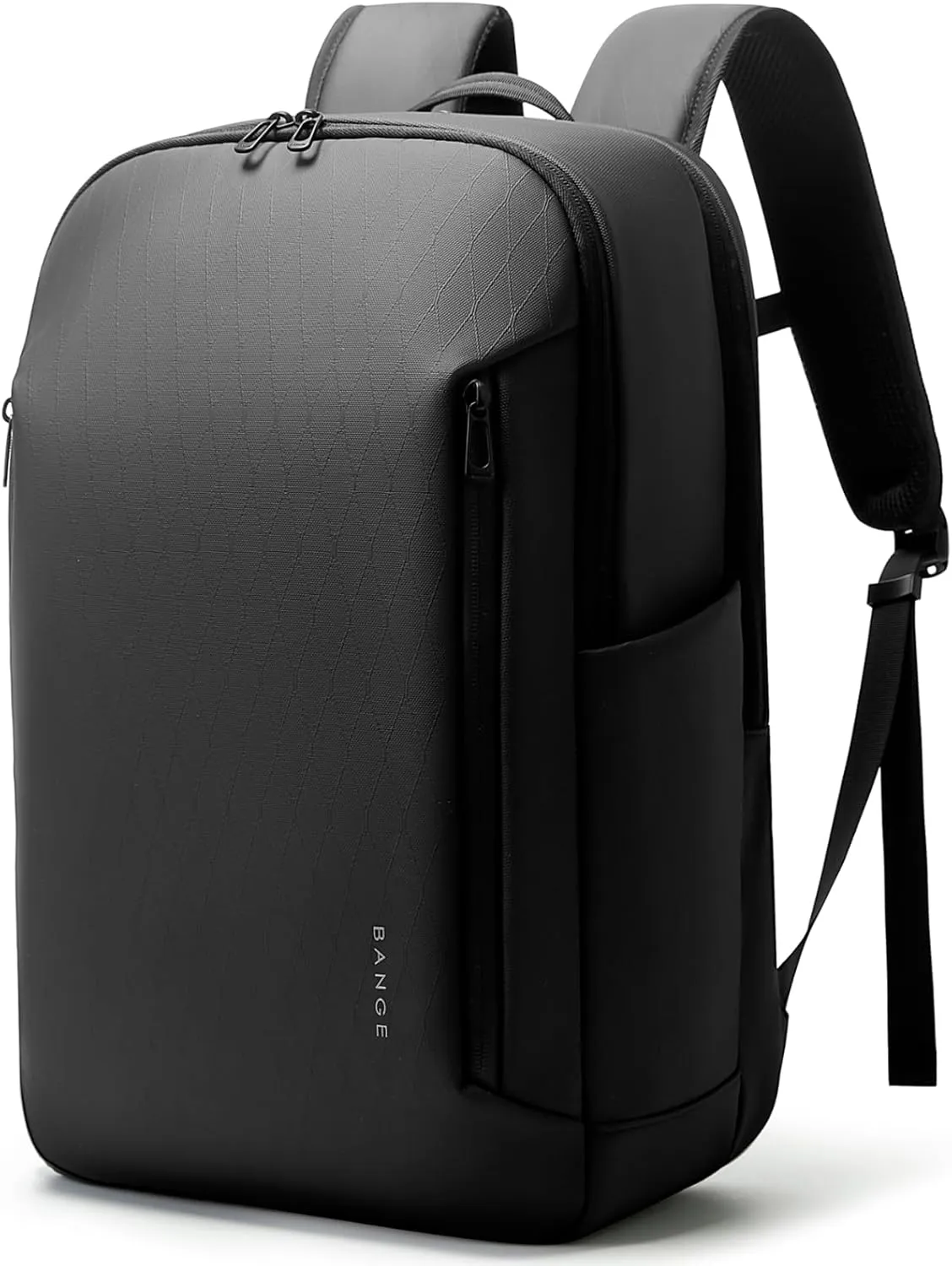 BANGE Durable Business Smart Backpack for Men and Womencan holds 15.6 Inches Laptop Backpack, Waterproof Commute Work Travel Backpack, Flight Carry-On (black)