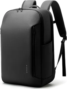 BANGE Durable Business Smart Backpack for Men and Womencan holds 15.6 Inches Laptop Backpack, Waterproof Commute Work Travel Backpack, Flight Carry-On (black)