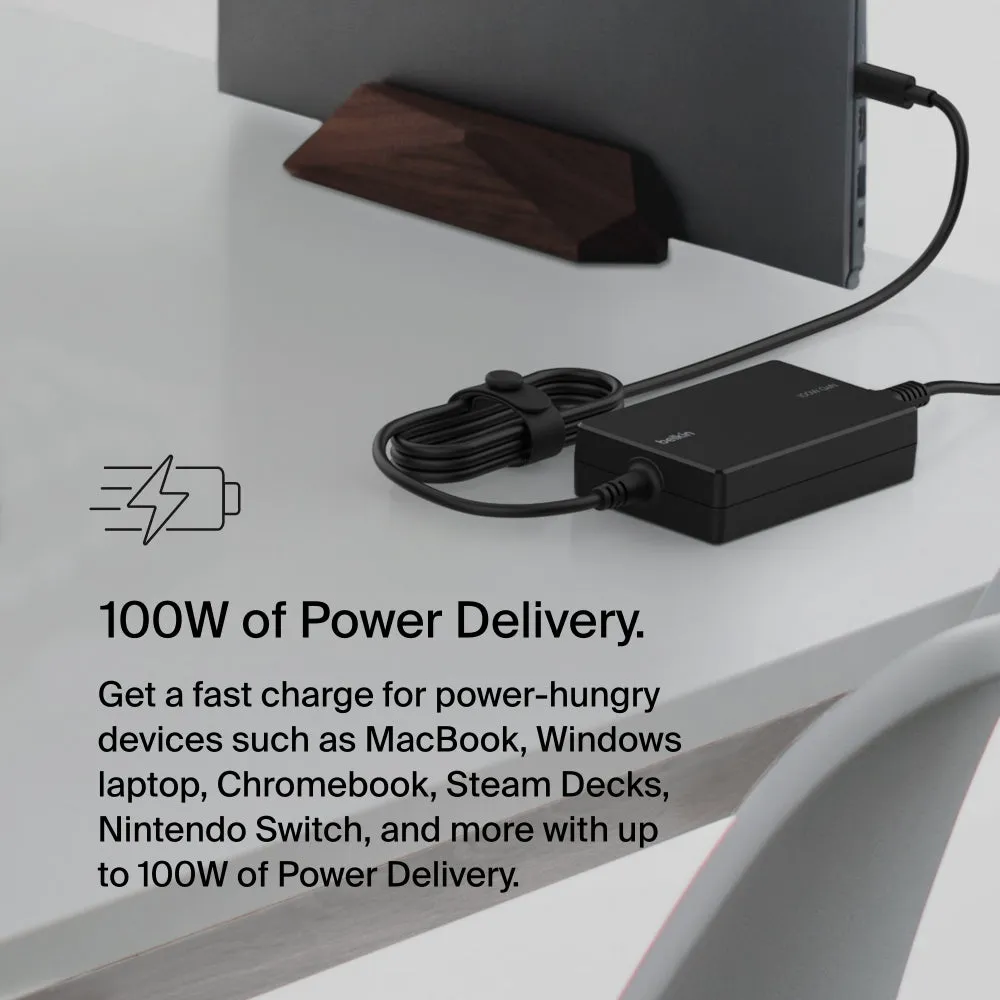 BELKIN Laptop Charger 100W USBC Gan Black