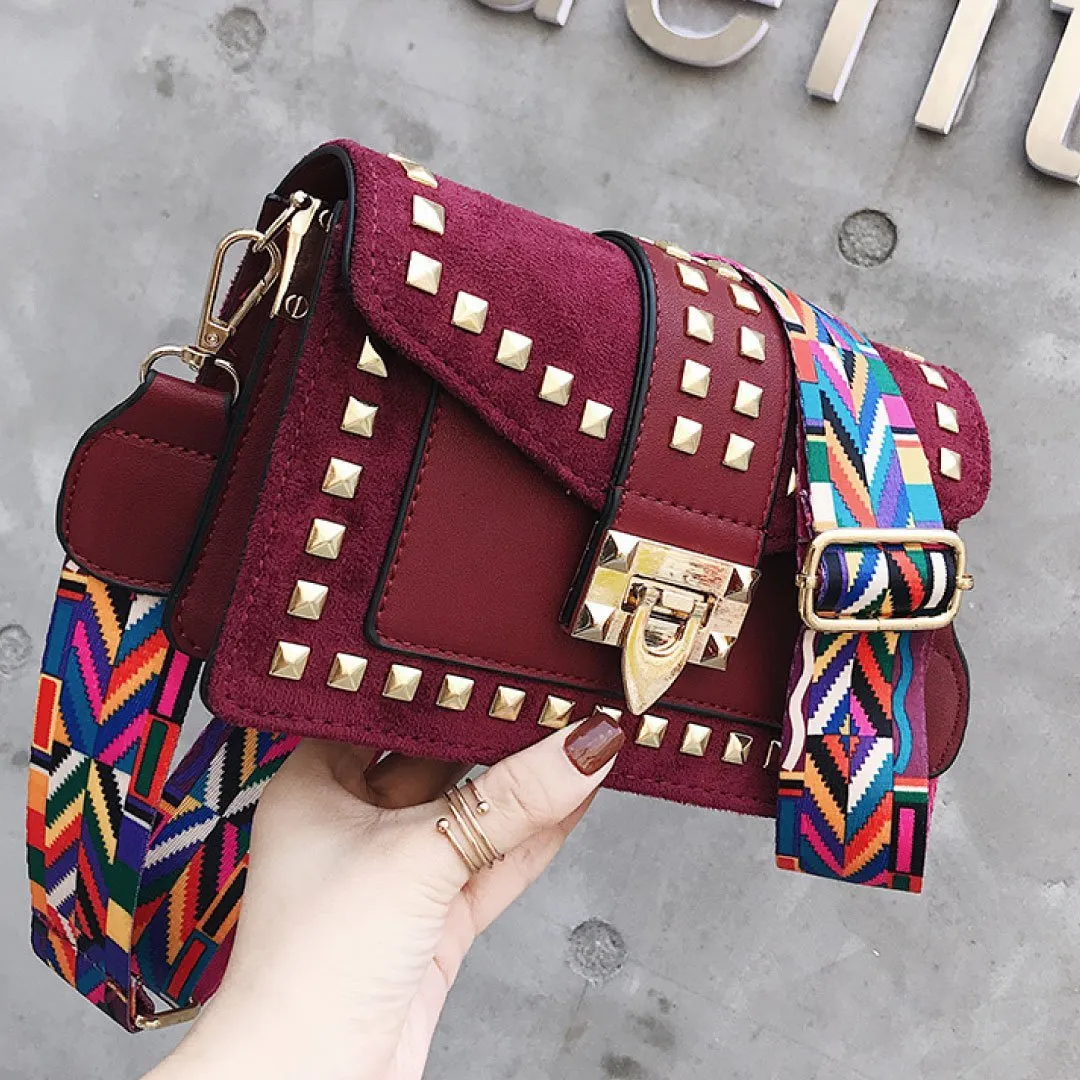 Betty Shoulder Bag - Velvet Finish