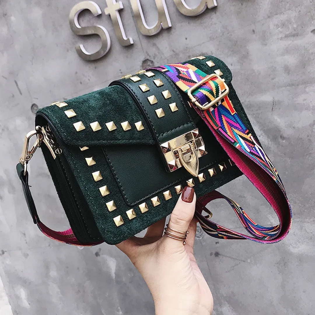Betty Shoulder Bag - Velvet Finish