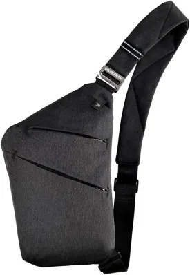 BROADREAM Anti Theft Crossbody Bag for Men Women - Slim Sling Bag Crossbody Shoulder Bag for Travel Hiking Sport Casual