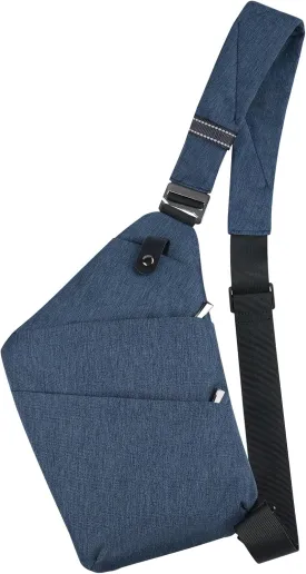 BROADREAM Anti Theft Crossbody Bag for Men Women - Slim Sling Bag Crossbody Shoulder Bag for Travel Hiking Sport Casual