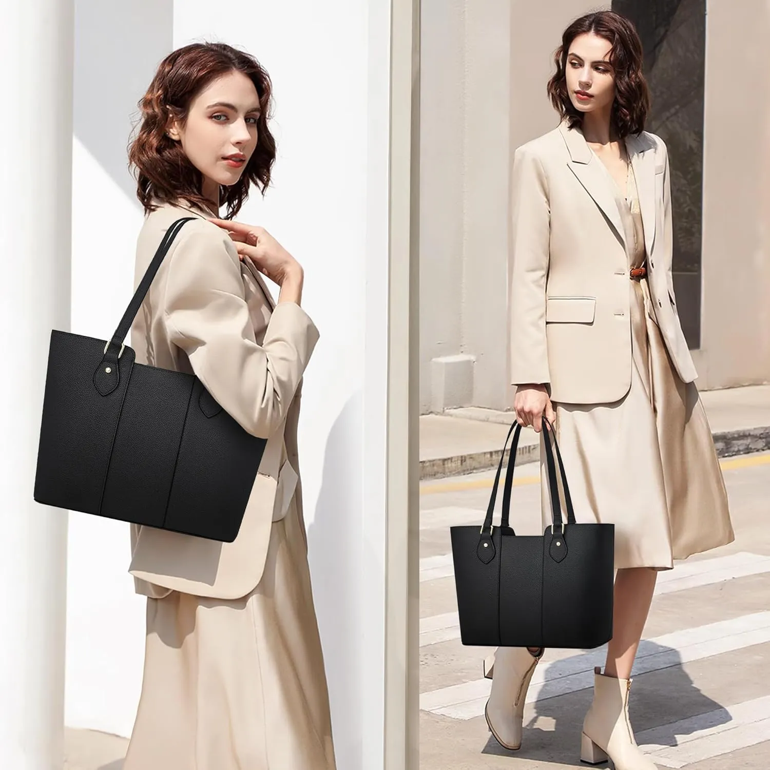 CHICAROUSAL Tote Bag for Women Large Handbags and Purses for Women PU Leather Womens Shoulder Bags