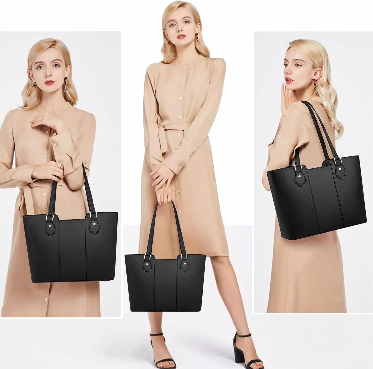 CHICAROUSAL Tote Bag for Women Large Handbags and Purses for Women PU Leather Womens Shoulder Bags