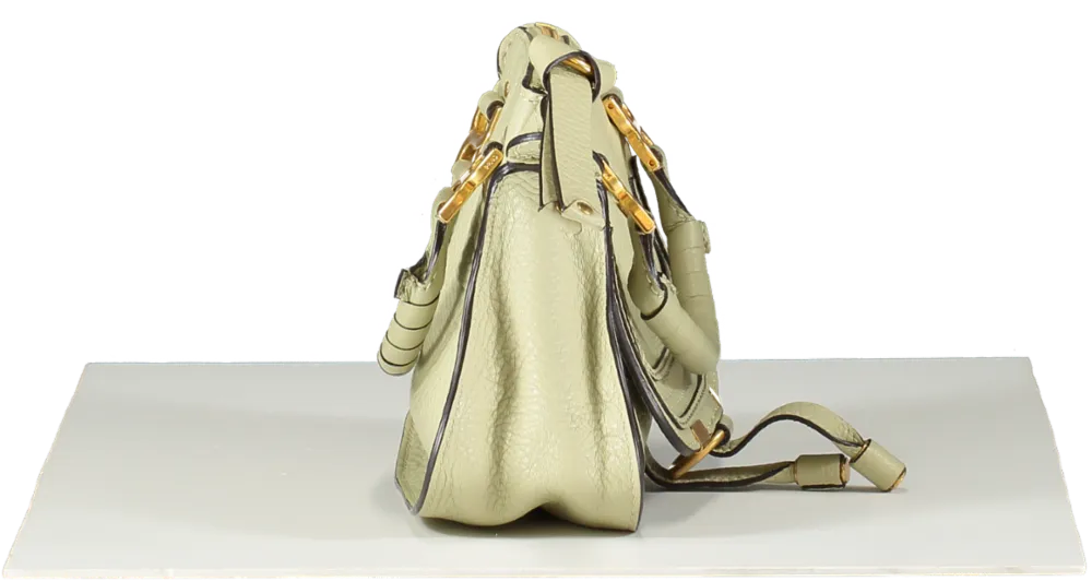 Chloé Sage Green grained leather Mini Marcie Double Carry Bag