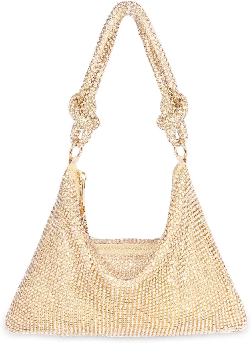 Clutch Purse for Women,Sparkly Rhinestone Evening Bag Wedding & Party Accessories,Handbag Fits Phone,Wallet & Lipstick