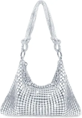 Clutch Purse for Women,Sparkly Rhinestone Evening Bag Wedding & Party Accessories,Handbag Fits Phone,Wallet & Lipstick