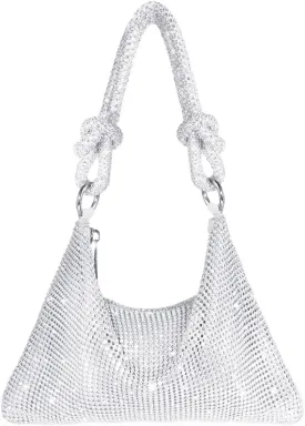 Clutch Purse for Women,Sparkly Rhinestone Evening Bag Wedding & Party Accessories,Handbag Fits Phone,Wallet & Lipstick
