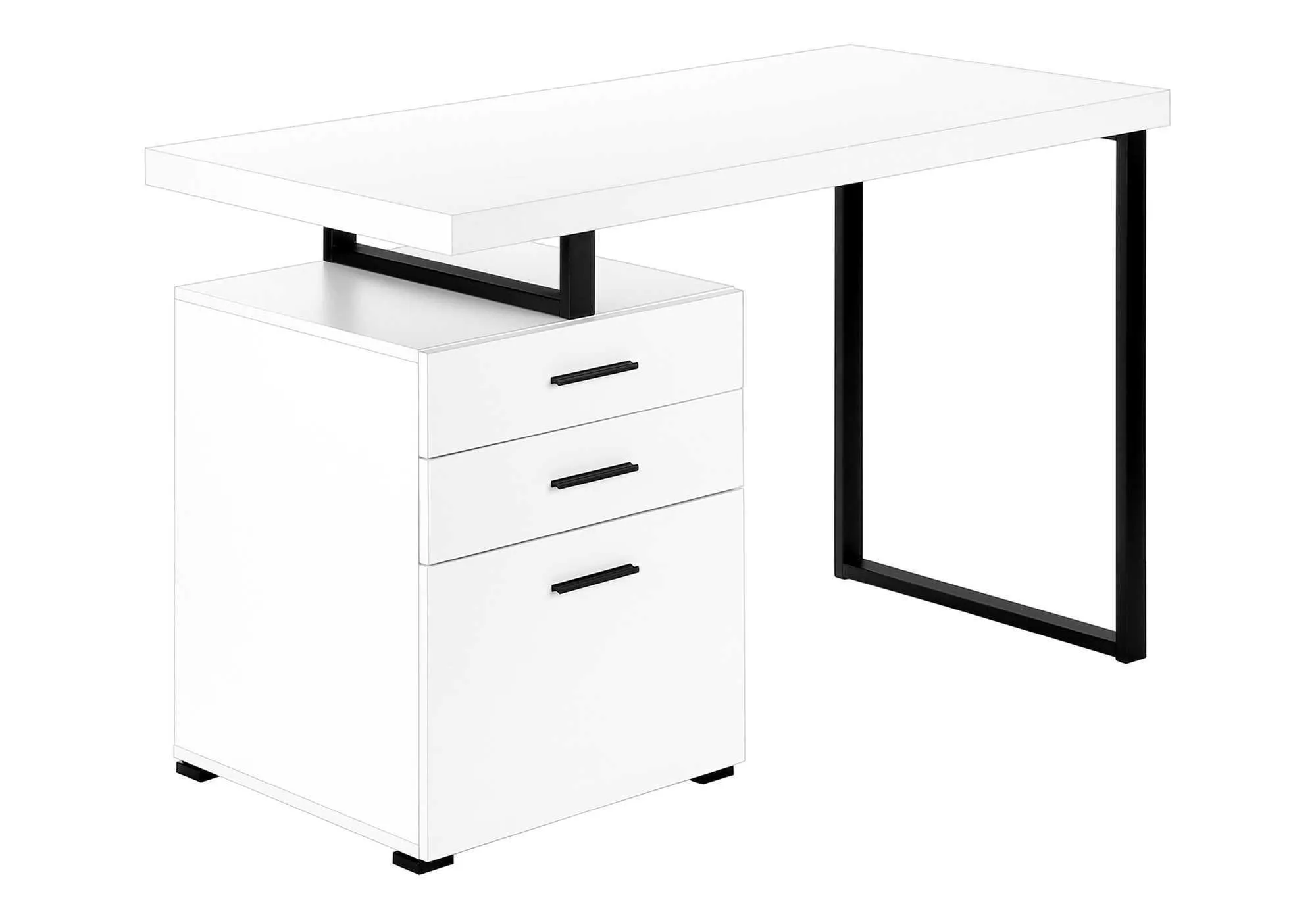 Computer Desk For Home Office, Left, Right Set - Up, Ample Storage Drawers by Couch.com