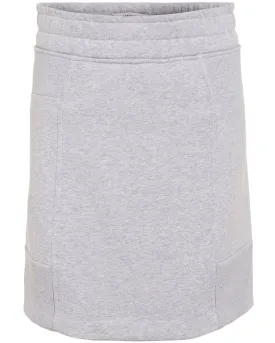 Cool Grey Casual Softness Mini Skirt