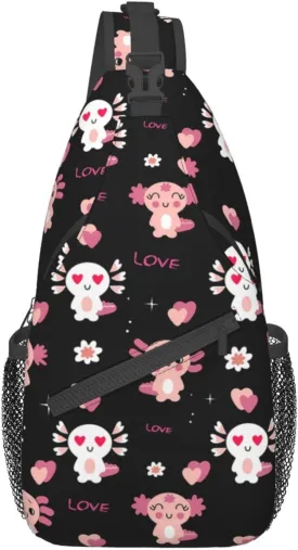 Cute Animal Sling Bag Crossbody Backpack Hiking Travel Daypack Chest Bag Lightweight Shoulder Bag For Women Men