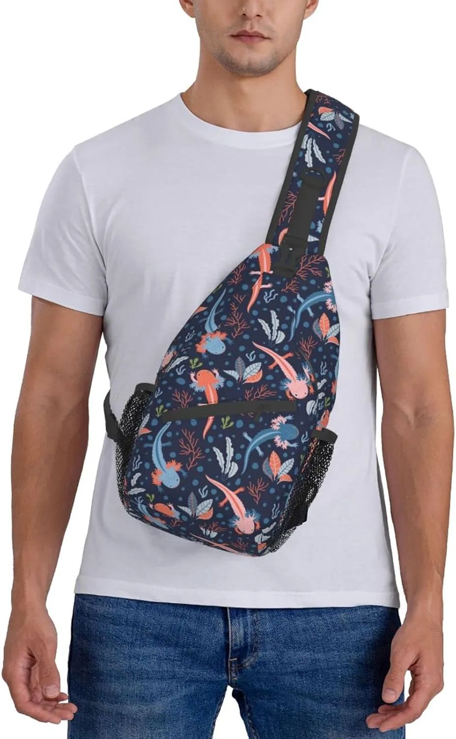 Cute Animal Sling Bag Crossbody Backpack Hiking Travel Daypack Chest Bag Lightweight Shoulder Bag For Women Men