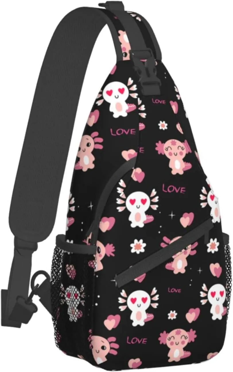 Cute Animal Sling Bag Crossbody Backpack Hiking Travel Daypack Chest Bag Lightweight Shoulder Bag For Women Men