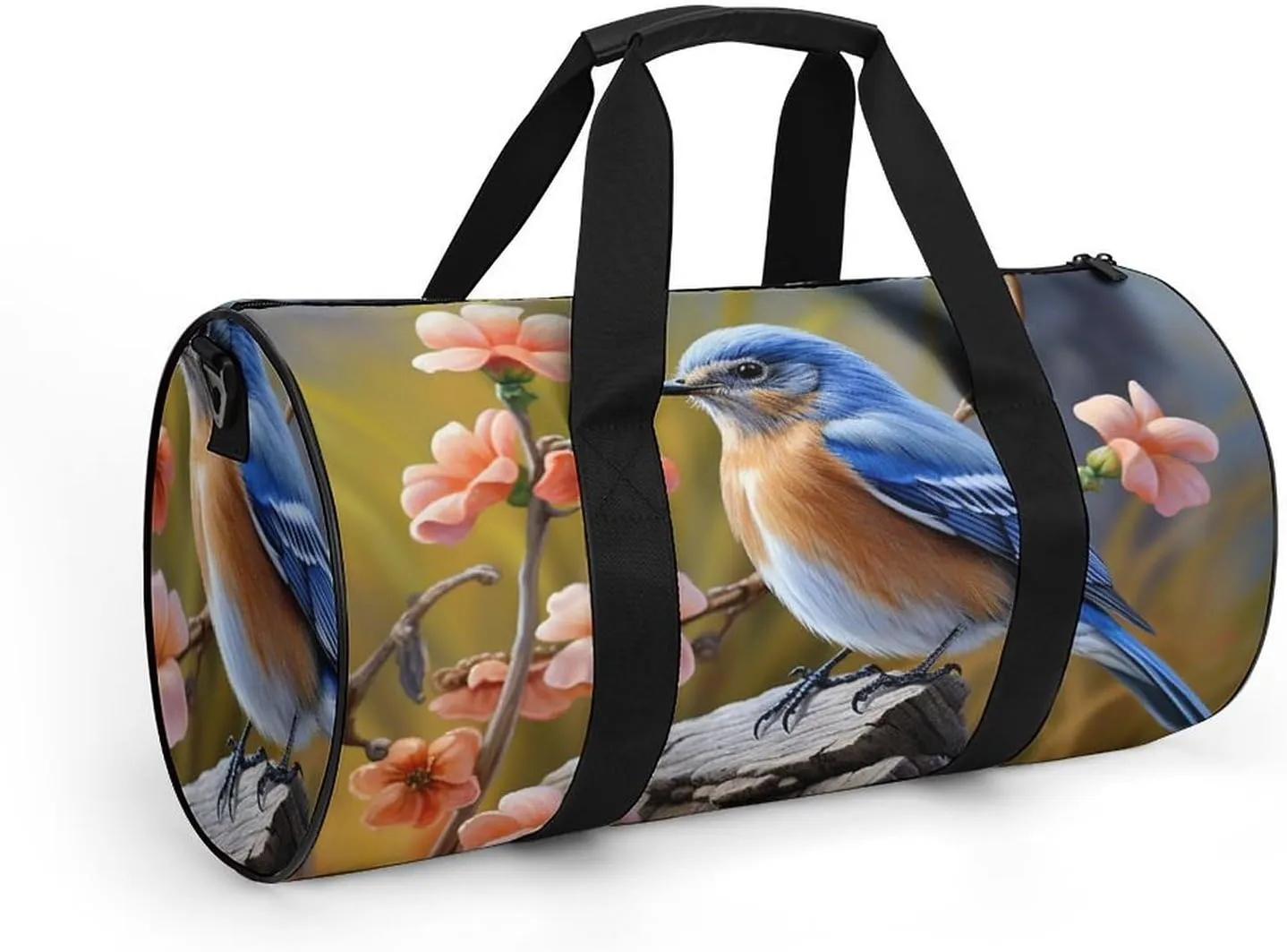Eastern Bluebird Gym Bag Small Travel Duffle Bag with Compartment Carry On Weekender Bag for Women Men