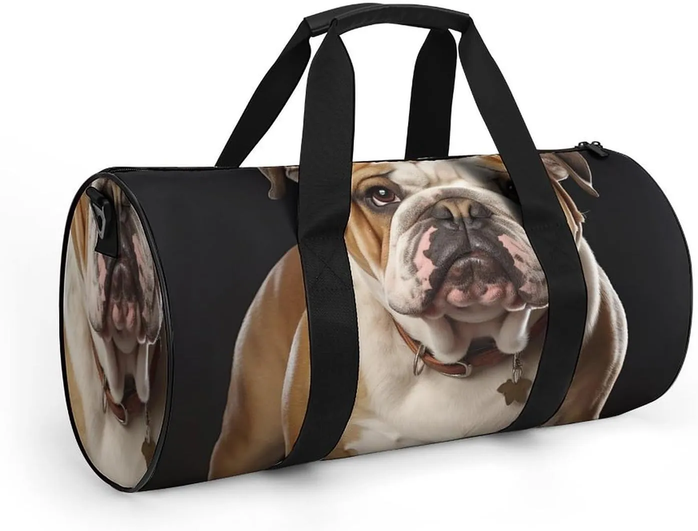 English Bulldog Gym Bag Small Travel Duffle Bag with Compartment Carry On Weekender Bag for Women Men