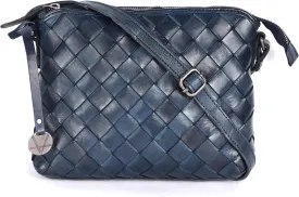 Genuine Leather Crossbody Sling Bag for Women - Trendy Casual Office Bag with Adjustable Strap