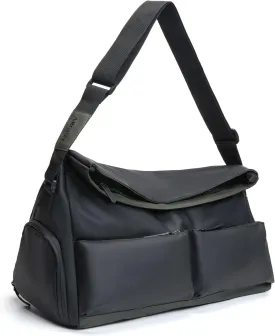 Gym Bag for Women & Men With Wet Pocket & Shoe Compartment Workout Bags For Gym Women Sports Duffel Bag For Travel, Swimming, Yoga (A-AB-001-Black)