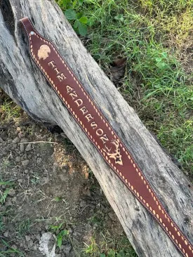 Handmade Custom Hunting Sling - Authentic Padded Leather