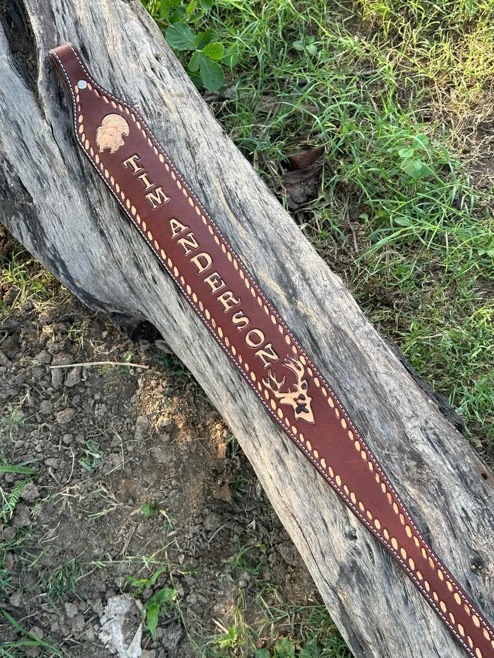 Handmade Custom Hunting Sling - Authentic Padded Leather