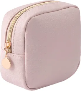 HBselect Small Makeup Bag for Purse Mini Make up Pouch Cute Cosmetic Pouch Make Up Organizer Case for Backpack Toiletry Bag Waterproof Square Pouch with Zipper for Women with Slip-in Pockets