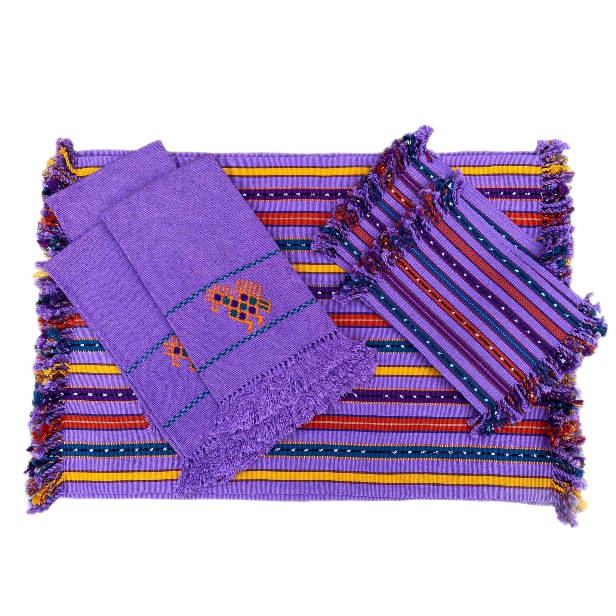 La Laguna Guatemalan Textile Cocktail Napkins
