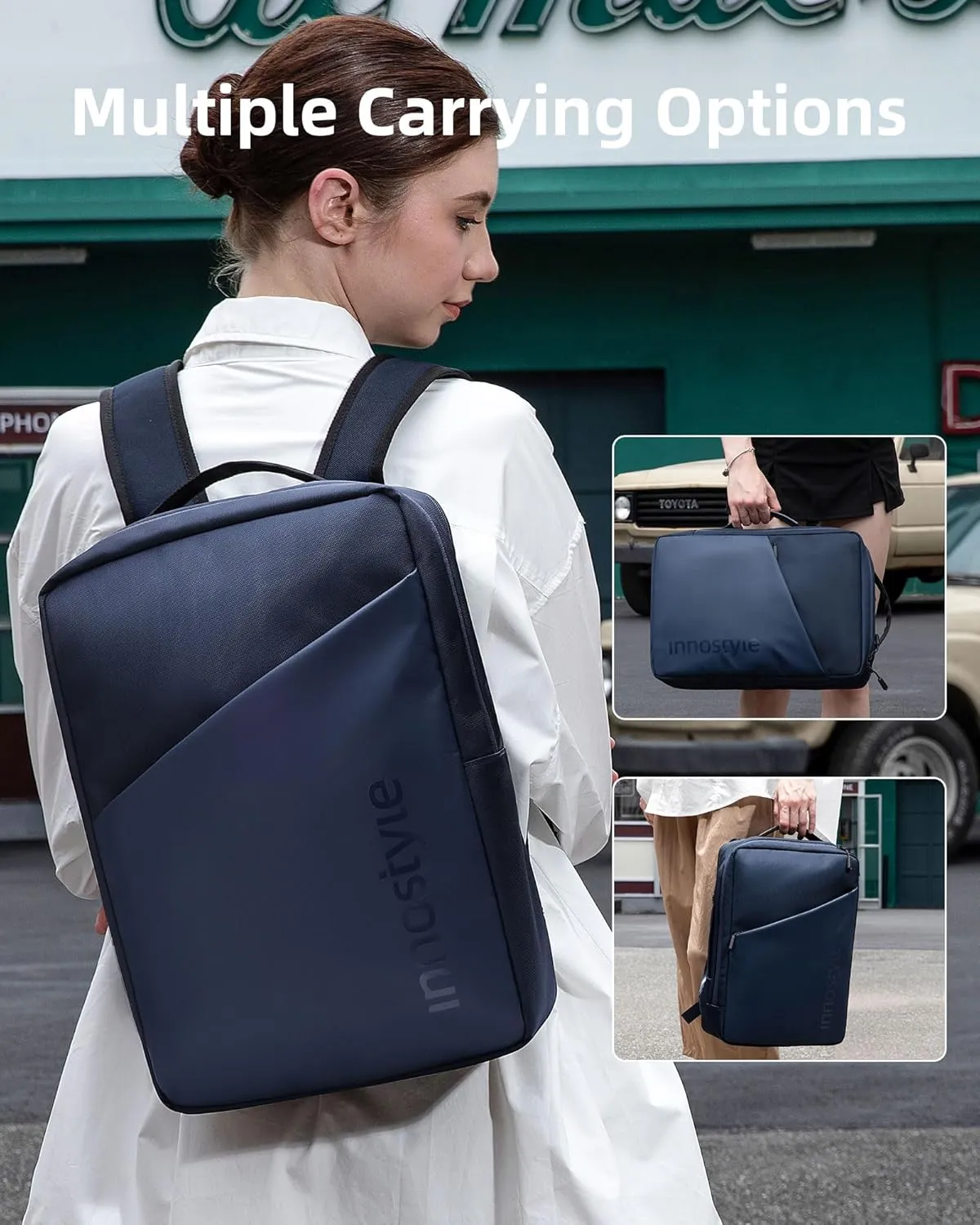 Laptop Bbackpack for Women Men with Compartments 16" Luggage Travel Backpack with Handle On Top Water Resistant Business Work Casual Daypack