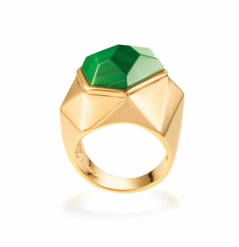 Lattice Cocktail Ring with Natural Quartz