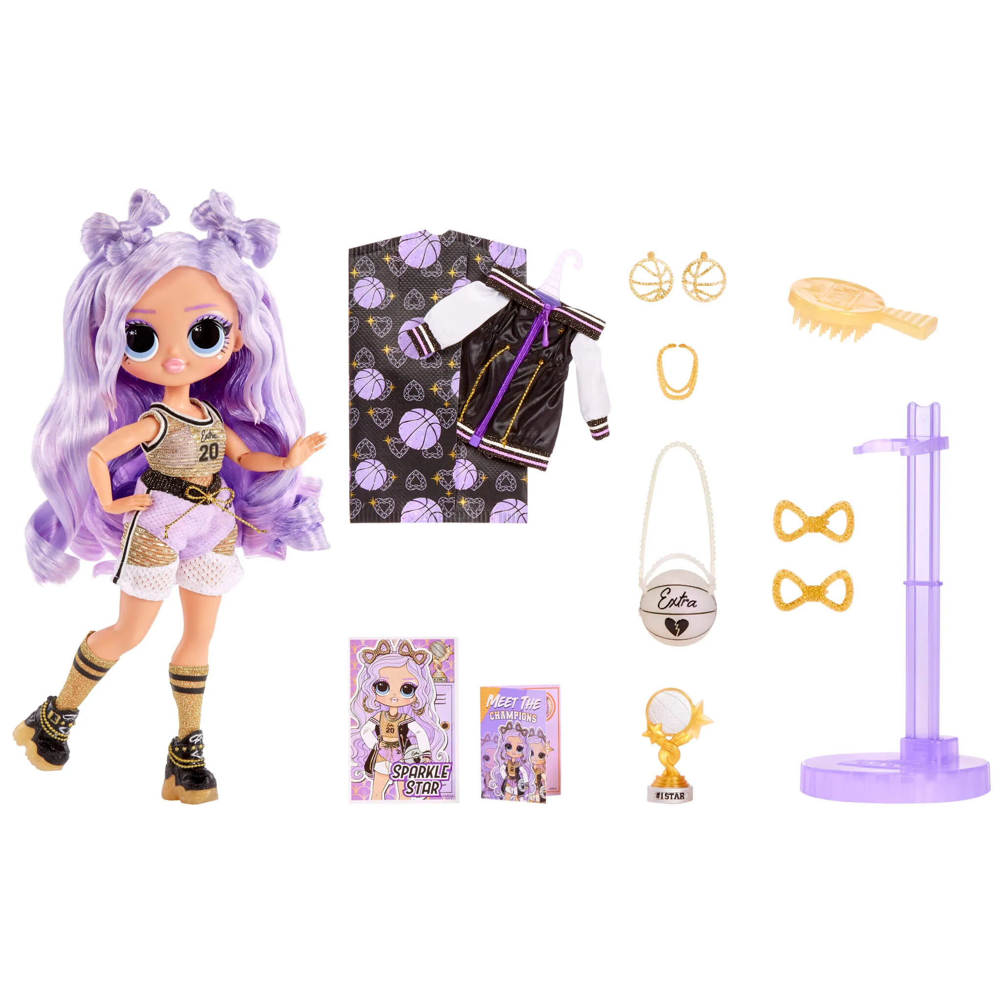 LOL Surprise OMG Sports Fashion Doll – Sparkle Star with 20 Surprises