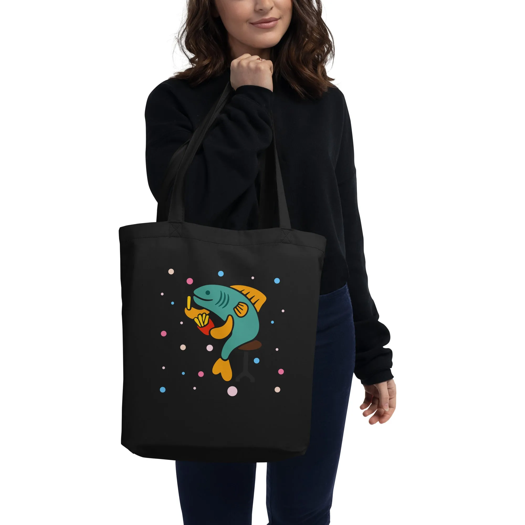 London Doodles - Fish & Chips - Eco Tote Bag