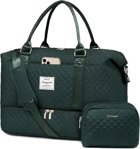 LOVEVOOK Travel Duffle Bag,Weekender Bags for Women with Shoe CompartmentCarry on Overnight Bag with Toiletry Bag,Gym Duffel Bag with Wet Pocket, Hospital Bags for Labor and Delivery