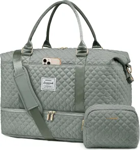 LOVEVOOK Travel Duffle Bag,Weekender Bags for Women with Shoe CompartmentCarry on Overnight Bag with Toiletry Bag,Gym Duffel Bag with Wet Pocket, Hospital Bags for Labor and Delivery