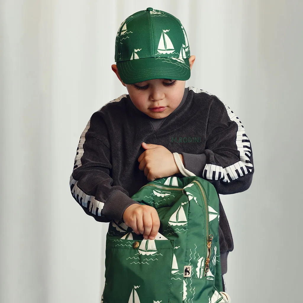 Mini Rodini Sailing Boats Backpack Green