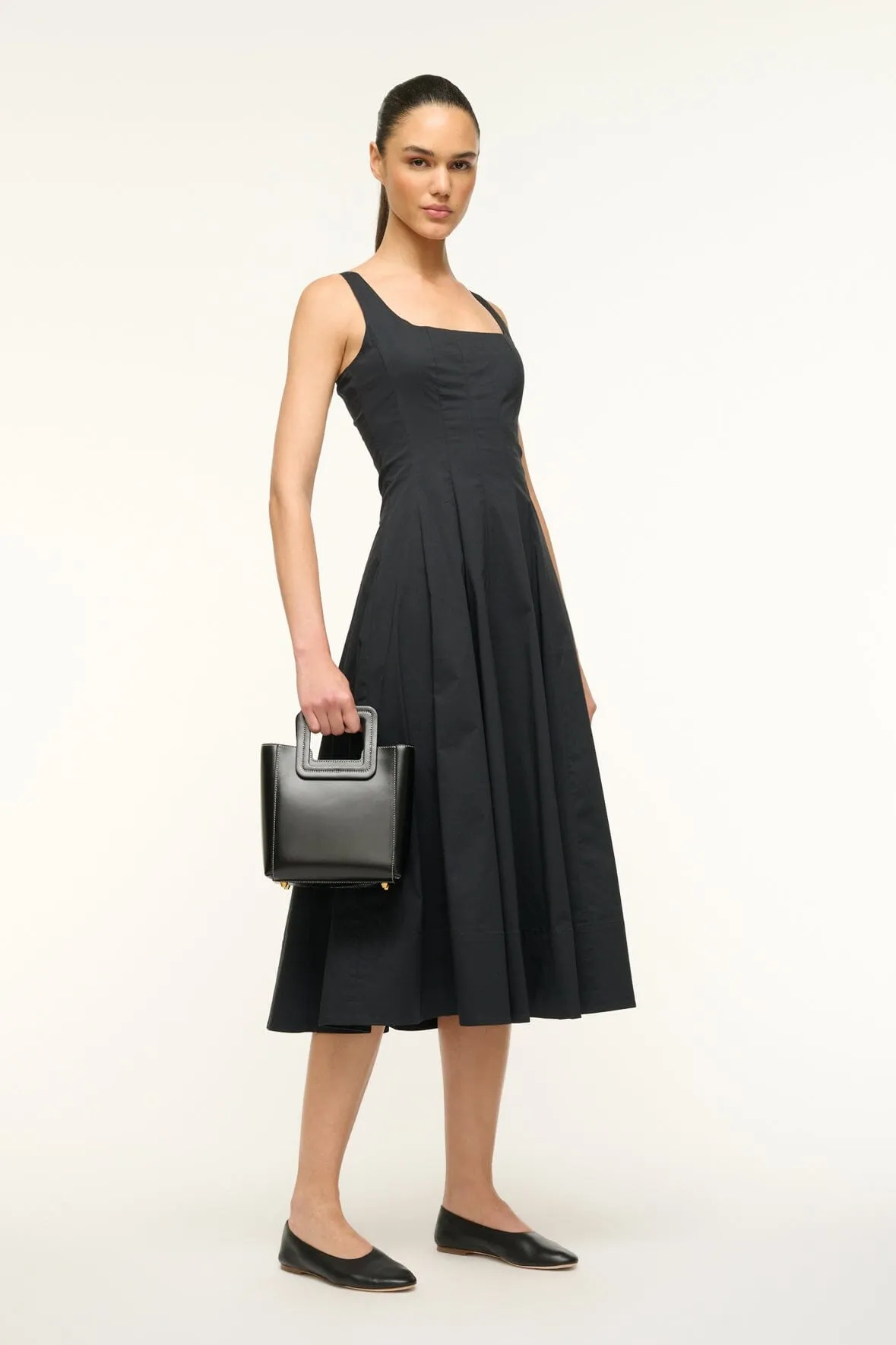 MINI SHIRLEY LEATHER BAG | BLACK