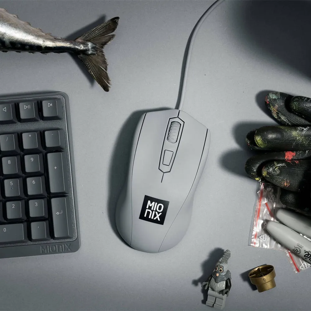 MIONIX Avior Ambidextrous Optical Gaming Mouse Shark Fin